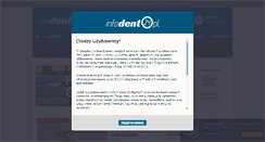 Desktop Screenshot of infodent24.pl