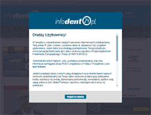 Tablet Screenshot of infodent24.pl